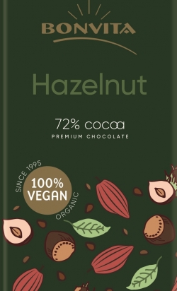 Dairy Free &amp; Gluten Free Dark Chocolate with Hazelnuts Bar